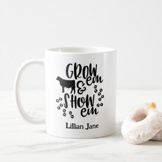 Mug Afficher le nom personnalisé de la génisse