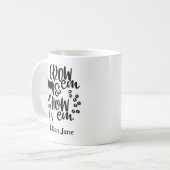 Mug Afficher le nom personnalisé de la génisse (Devant gauche)