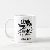 Mug Afficher le nom personnalisé de la génisse (Gauche)