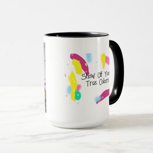 Mug Afficher les couleurs True | Graffiti Ai Généré (Devant droit)