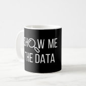 Mug Afficher Les Données, Statistiques, Informatique (Devant gauche)