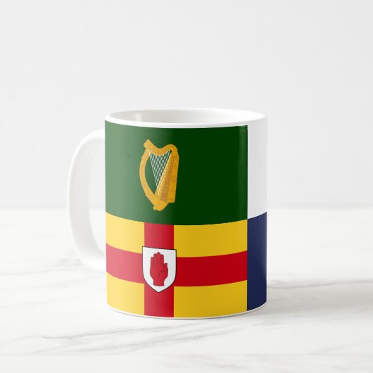 Mug Afficher vos couleurs - Armoiries d'Irlande (Devant gauche)