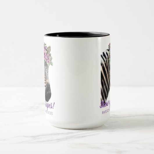 Mug Afficher vos rayures Zebra (Centre)