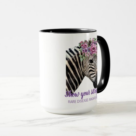 Mug Afficher vos rayures Zebra (Devant droit)