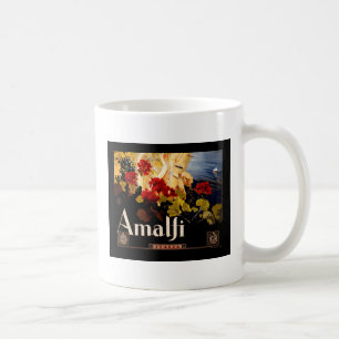 Mug Affiches d'art graphique de voyage vintage Amalfi