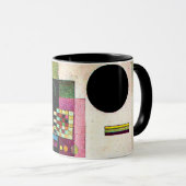 Mug Affirmant, peinture abstraite de Kandinsky, (Devant droit)
