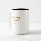 Mug Affirmation Black Is Beautiful — Cadeau pour E (Devant gauche)