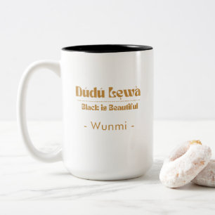 Mug Affirmation Black Is Beautiful — Cadeau pour E