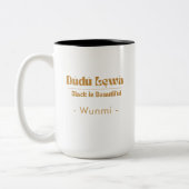 Mug Affirmation Black Is Beautiful — Cadeau pour E (Gauche)