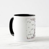 Mug Affirmation de gratitude. Floraison de l'état d'es (Devant gauche)