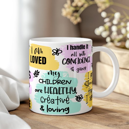 Mug Affirmation de maman Cadeau de la fête des mères