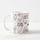 Mug Affirmation de rappels quotidiens (Gauche)