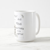 Mug Affirmation de valeur personnelle positive (Devant droit)