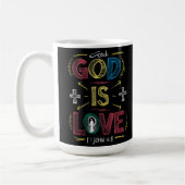 Mug Affirmation Divine : Dieu est amour (Gauche)