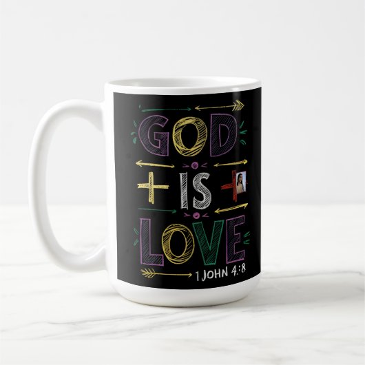 Mug Affirmation divine : Dieu est amour (Gauche)