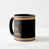 Mug Affirmation I Am Boss Lady Motivational Monogramme (Devant gauche)