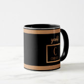 Mug Affirmation I Am Boss Lady Motivational Monogramme (Devant droit)