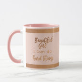 Mug Affirmation Magnifique Monogramme Motivationnel Fi (Gauche)