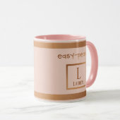 Mug Affirmation Magnifique Monogramme Motivationnel Fi (Devant droit)