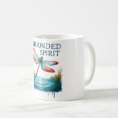 Mug Affirmation positive de libellules (Devant droit)