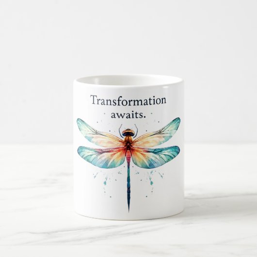 Mug Affirmation positive de libellules (Centre)