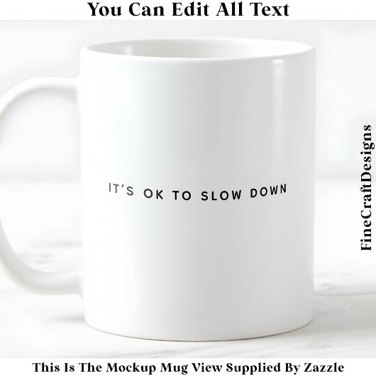 Mug Affirmation positive et citation de vie consciente