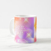 Mug Affirmation quotidienne, Loi de l'attraction, Moti (Devant gauche)
