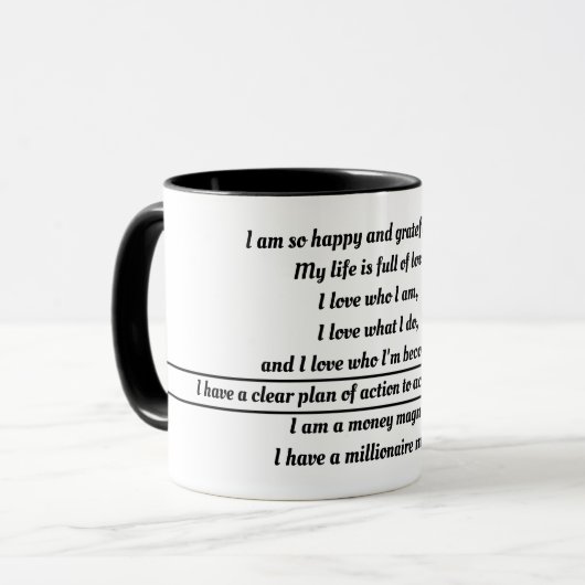 Mug Affirmations (Devant gauche)
