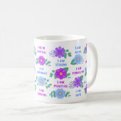 Mug Affirmations Créer Vos Propres Citations Florales  (Devant droit)