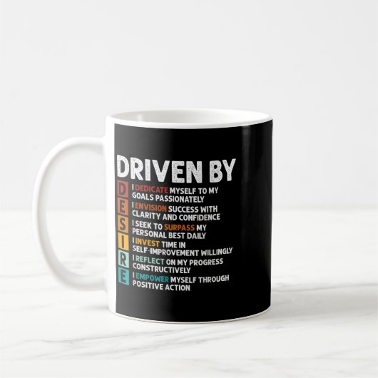 Mug Affirmations de devis motivationnelles (Gauche)