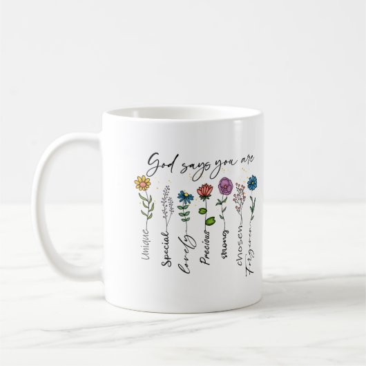 Mug Affirmations de Dieu (Gauche)