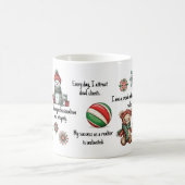 Mug Affirmations de l'agent immobilier Noël (Centre)
