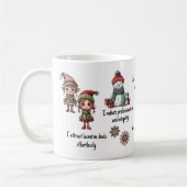 Mug Affirmations de l'agent immobilier Noël (Gauche)