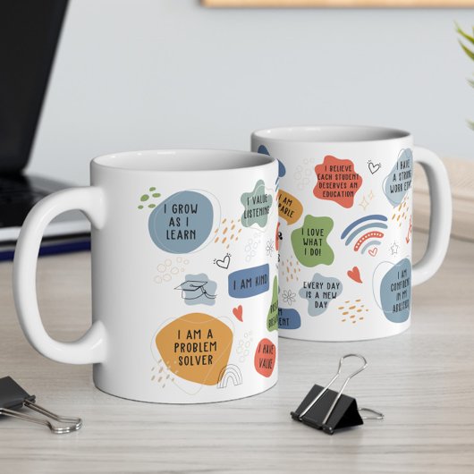 Mug Affirmations de l'enseignant