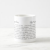 Mug Affirmations de sobriété minimes (Centre)