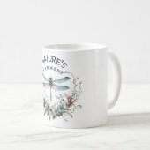 Mug Affirmations positives de libellules (Devant droit)