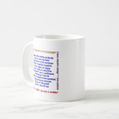 Mug Affirmations positives d'exercice (Devant gauche)