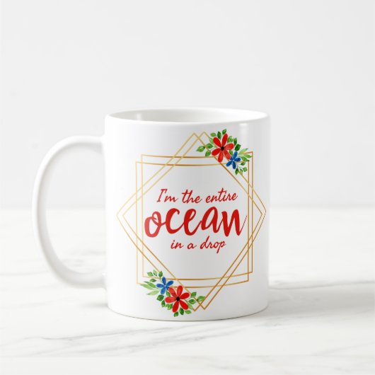Mug affirmations positives pour l'acceptation de soi (Gauche)
