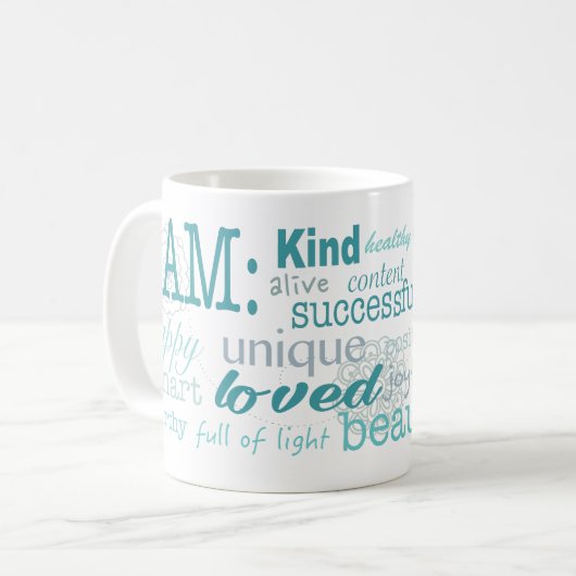 Mug Affirmations quotidiennes (Devant gauche)