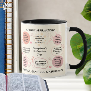 Mug Affirmations quotidiennes personnalisées - Verset