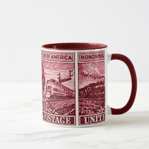 Mug Affranchissement 1950 d'ingénieur de chemin de fe