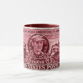 Mug Affranchissement 1950 d'ingénieur de chemin de fer (Centre)
