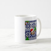 Mug affreux pull-over de Noël émoji (Devant droit)
