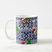 Mug affreux pull-over de Noël émoji (Gauche)
