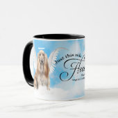 Mug Afghan Hound Dog in Heaven Personalized Memorial (Devant gauche)