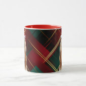 Mug Afghan Hound Dog Lover Holiday Plaid Christmas (Centre)