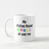 Mug Afghan Hound Walks Design (Gauche)