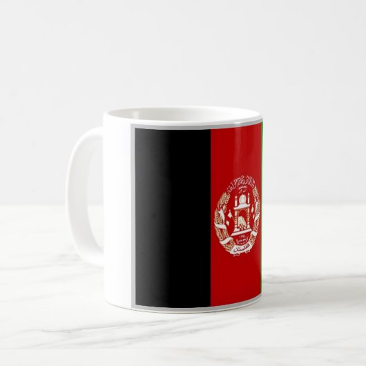 Mug Afghanistan - drapeau afghan - (Devant gauche)