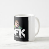 Mug AFK Mentalement Chibi Gamer Pixel Art (Devant droit)