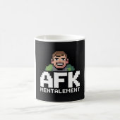 Mug AFK Mentalement Chibi Gamer Pixel Art (Centre)
